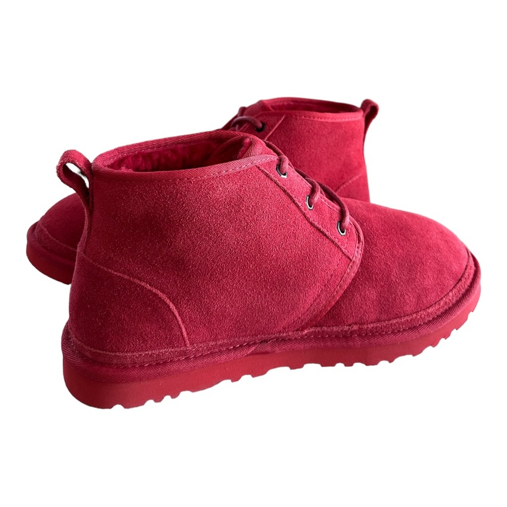 UGG Men's Neumel Boots Samba Red S/N 3236 Size 10 New - Picture 6 of 9